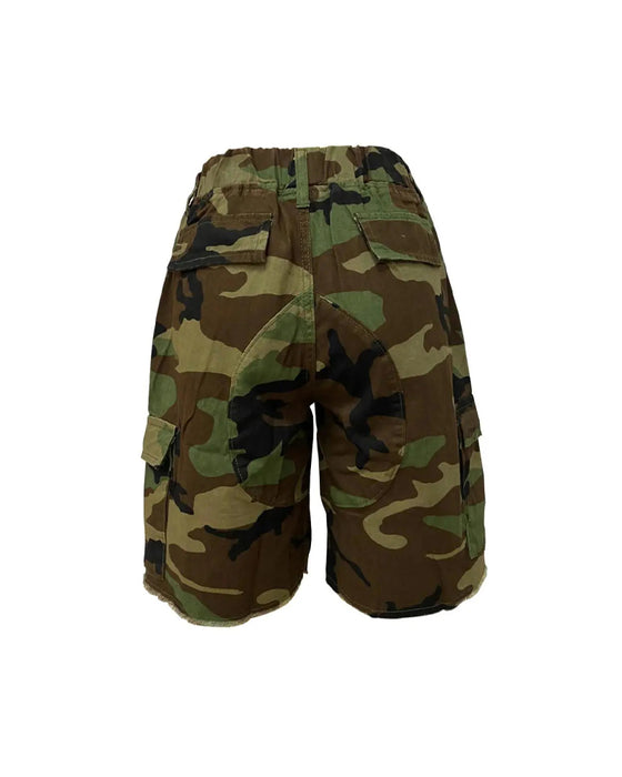 Sport Camouflage Cargo Shorts