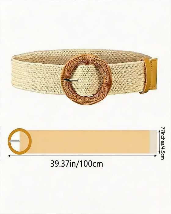 Boho Style Buckle Elastic Belt