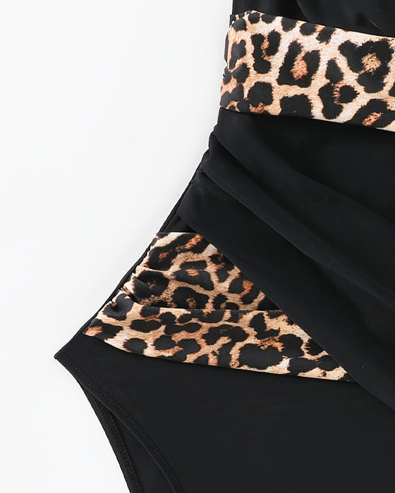 Vacation Leopard Print One Piece