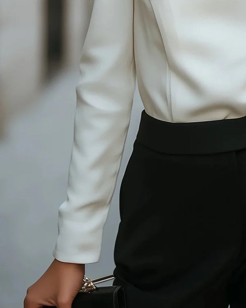 Buttoned Long Sleeve Top