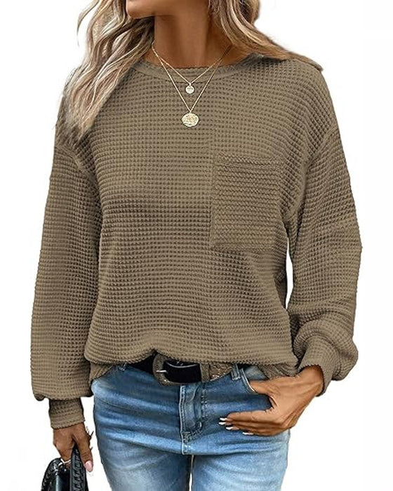 Crew Neck Loose-Fit Top