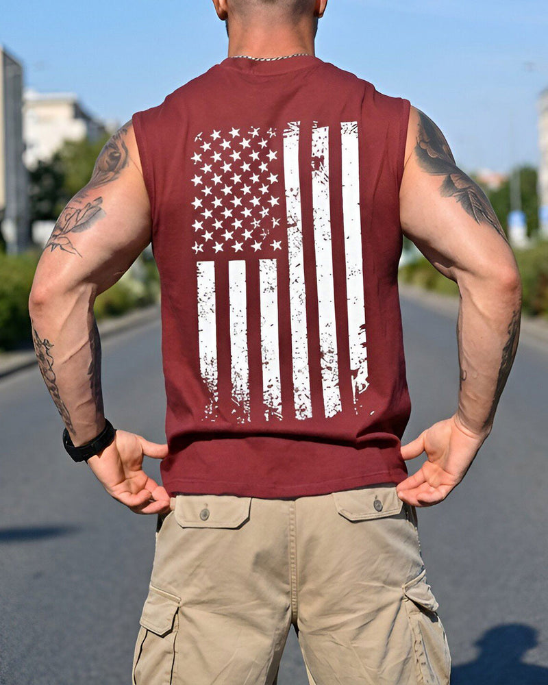 Fashion Print Sleeveless Tank Top