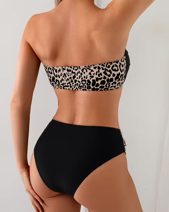 Bralette Leopard Print Bikini