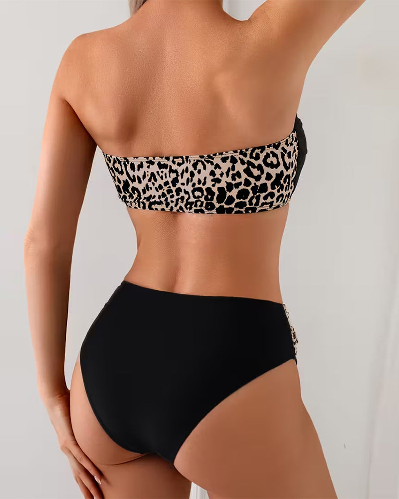 Bralette Leopard Print Bikini