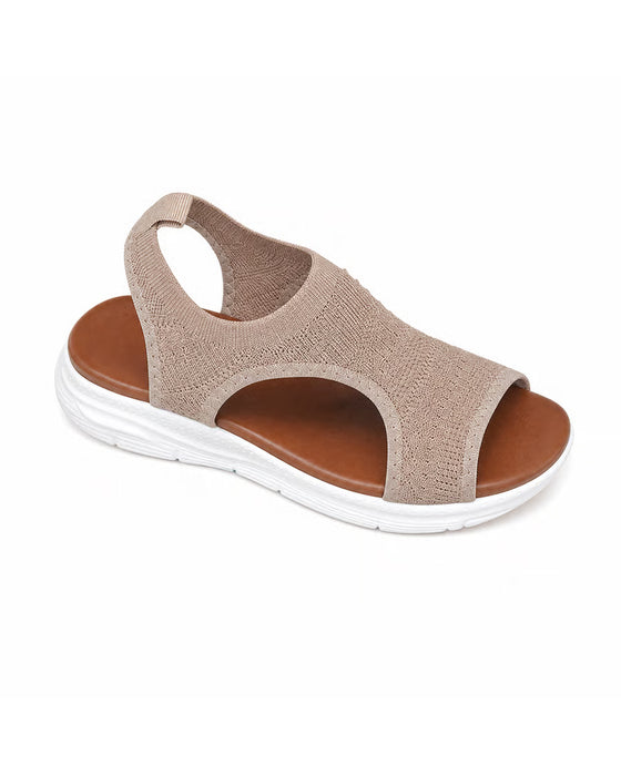 Peep Toe Flyknit Sandals