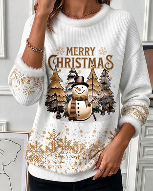 Round Neck Long Sleeve Sweatshirt