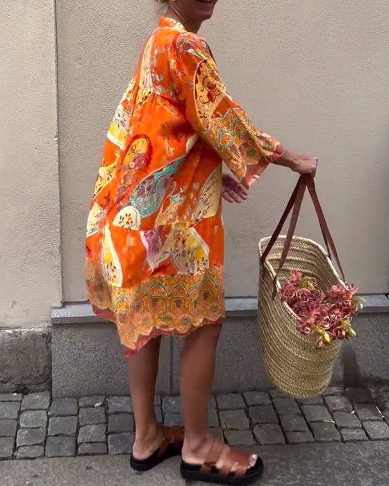 Bohemian Fashion Print Dress