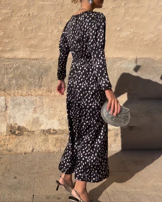 Vintage Round Neck Dress