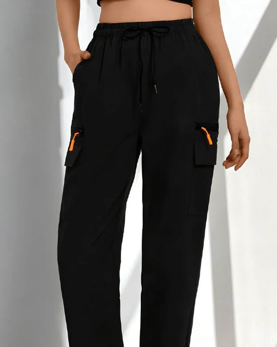 Drawstring Loose Casual Cargo Pants