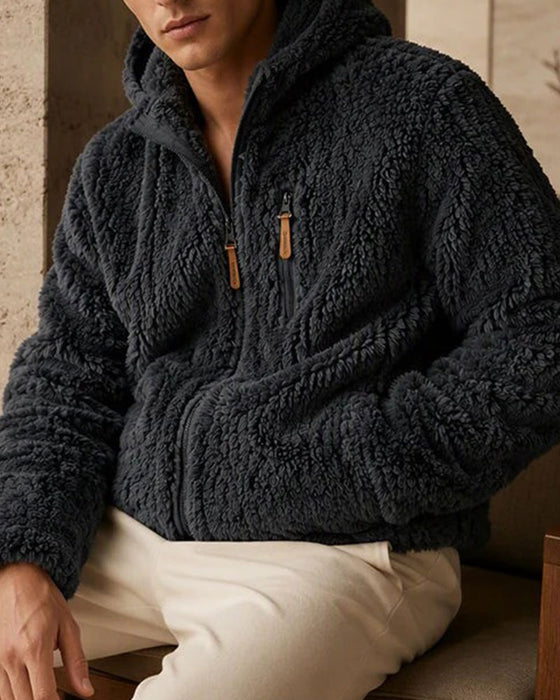 Men's Hooded Zipper Coat