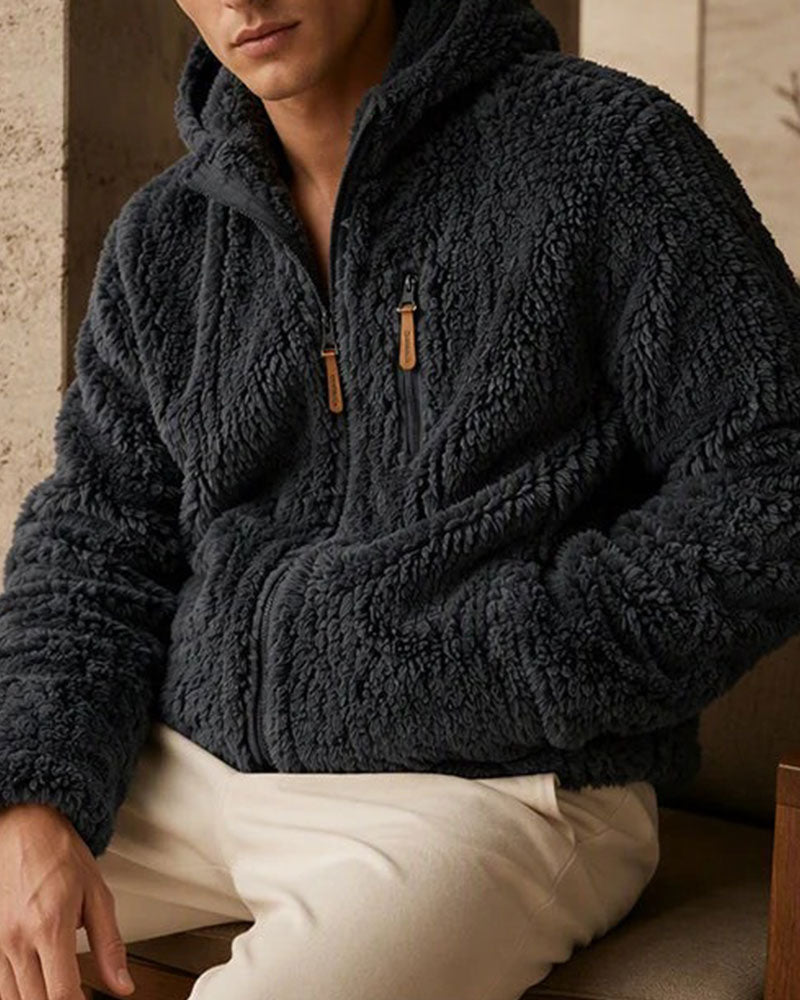 Men's Hooded Zipper Coat