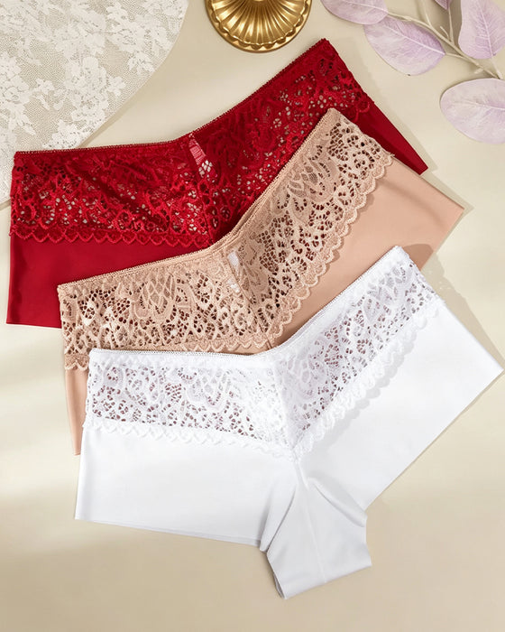 Breathable Hollow Out Ladies Boxer Lingerie