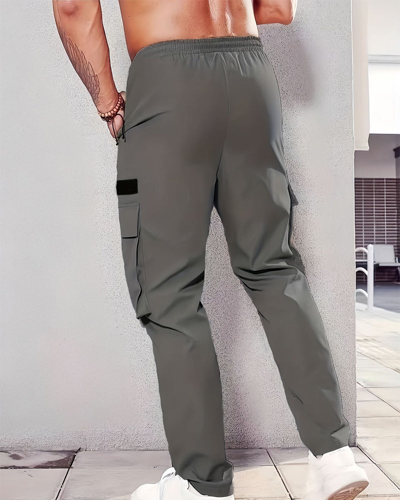 Sporty Multi-Pocket Cargo Pants