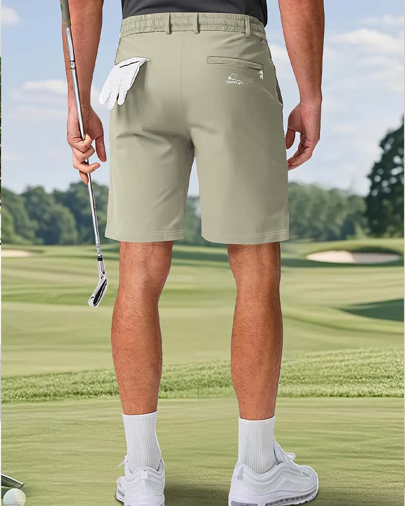 Elastic Waist Drawstring Men's Shorts