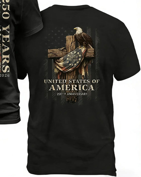 Crew Neck Front And Back Print Unisex T-Shirt