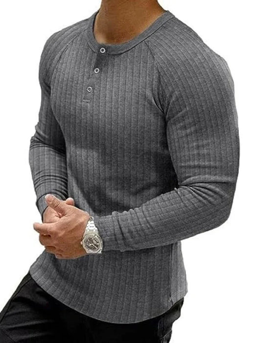 Vertical Stripe Long Sleeve T-Shirt
