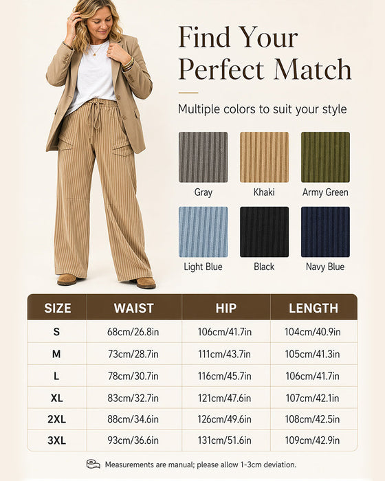 Pocket Drawstring Long Pants
