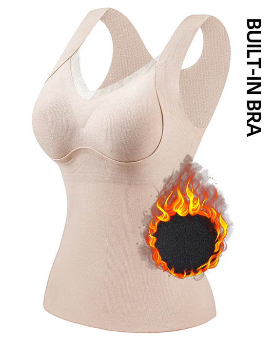 Lace One-Piece Built-In Bra Tank Top