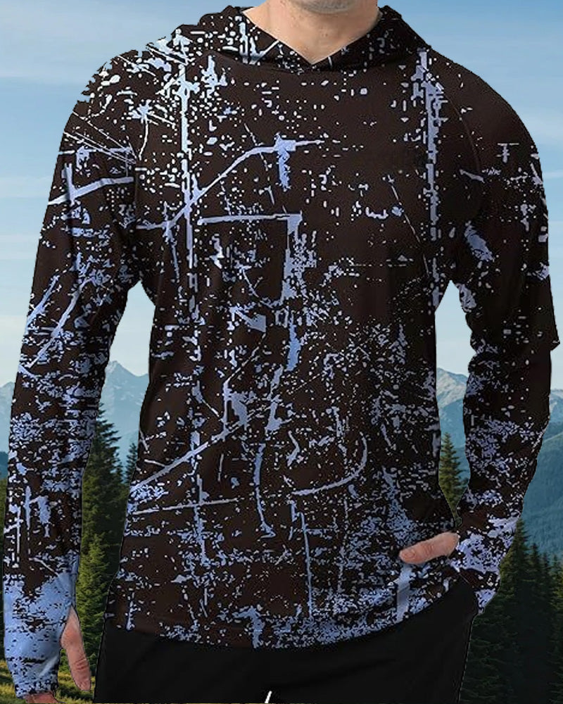 Men's Long Sleeve Printed Top