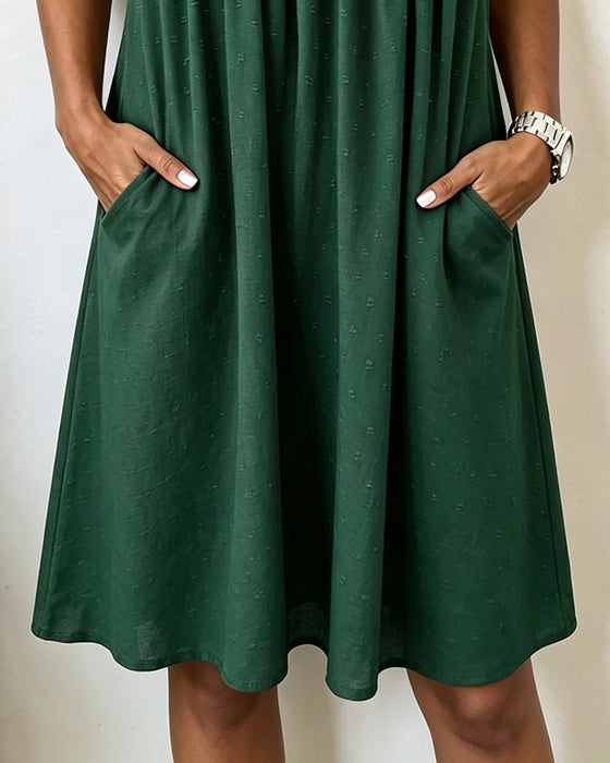 Cutout Lace Sleeveless Dress