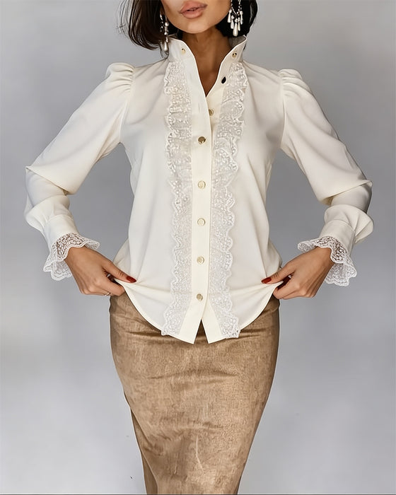 Lace Fashion Patchwork Blouse