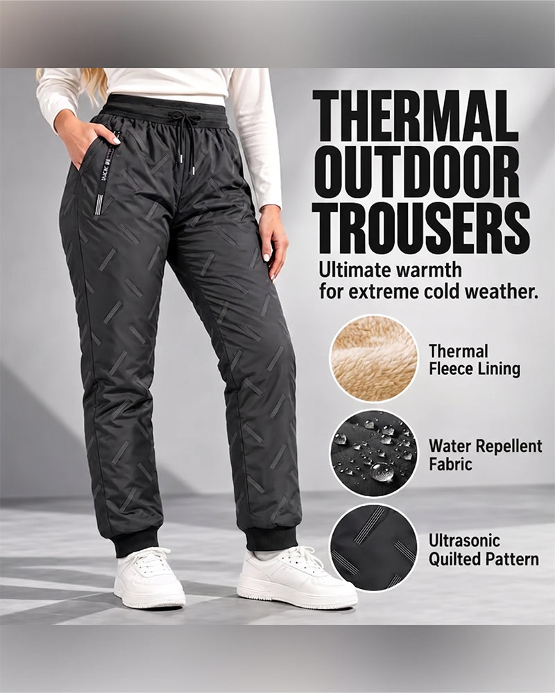 Fleece-Lined Outdoor Thermal Pants