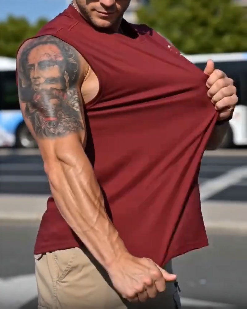 Fashion Print Sleeveless Tank Top