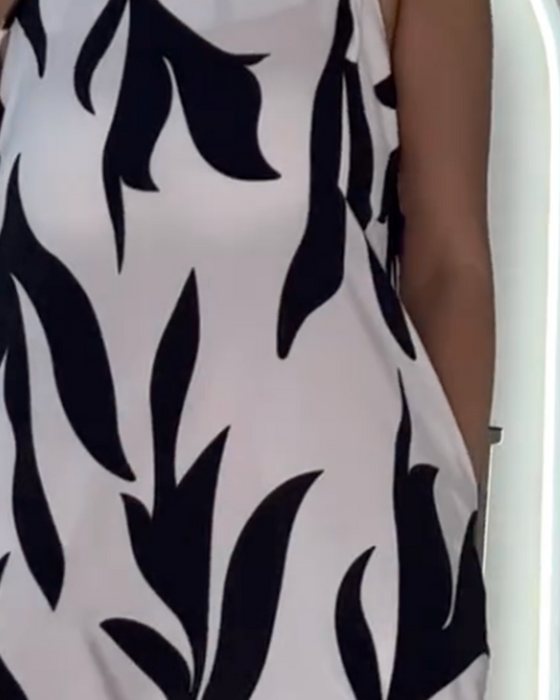 Casual Sleeveless Printed Dress