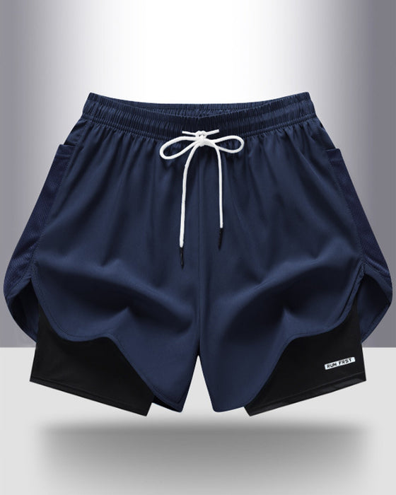 Breathable Quick-Dry Double-Layer Shorts