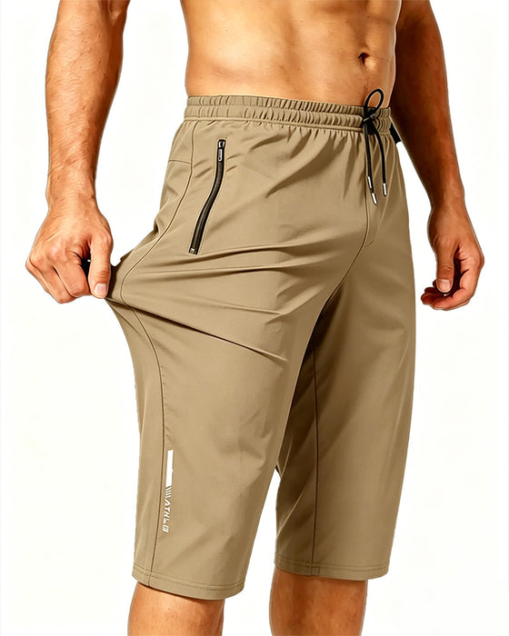 Cooling Stretchy Elastic Waist Drawstring Quick-Dry Active Pants