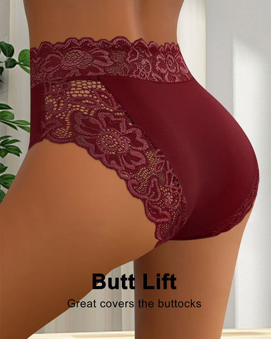 Sexy Lace Mid-Rise Panties-3