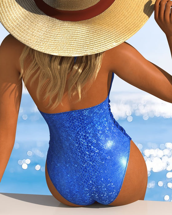 Shiny Snakeskin One Piece