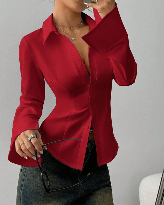 Women's Elegant Slim-Fit Blouse