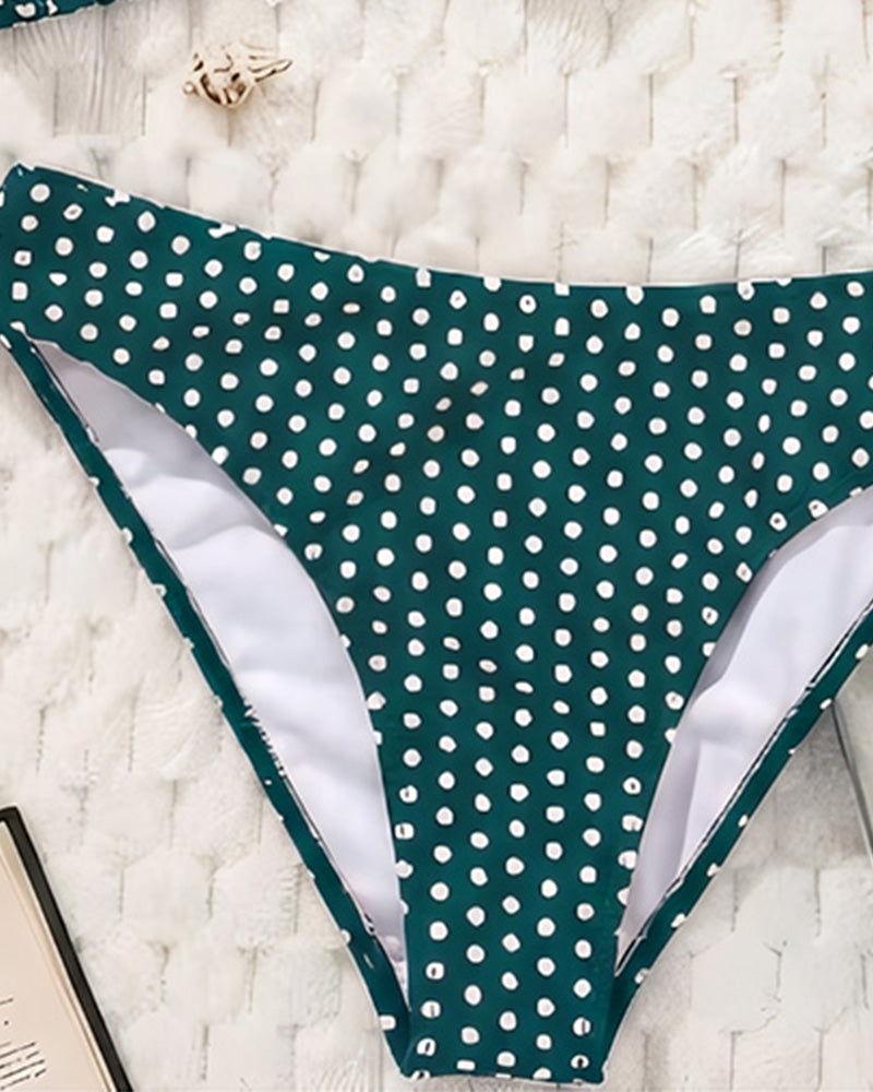 Strappy Polka Dot Bikini