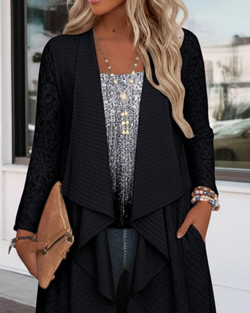 Two-in-One Printed Asymmetric Top