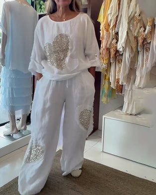 Simple Sequin Heart Set