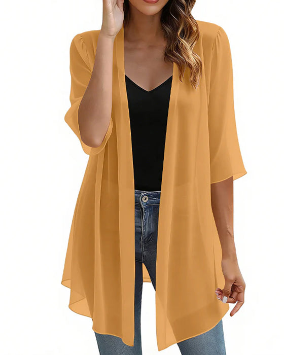 Lightweight Solid Sun Protection Cover-Up