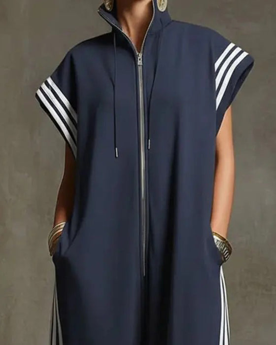 Hip Hop Striped Jumpsuit