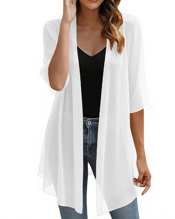Lightweight Solid Sun Protection Cover-Up
