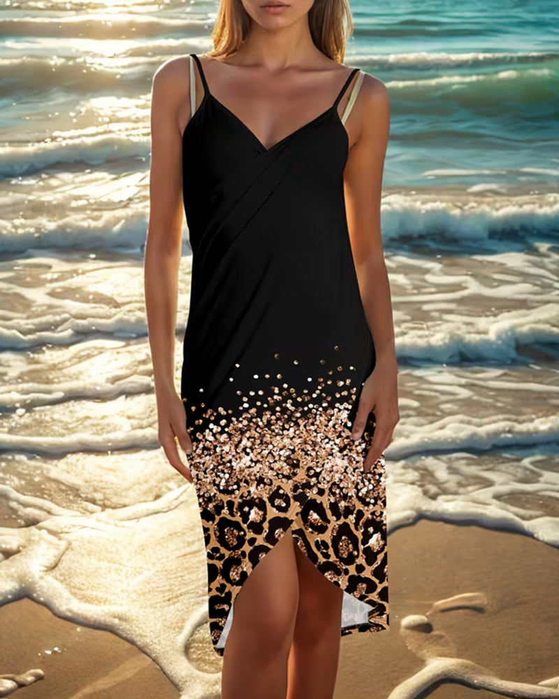 Spaghetti Strap Sexy Beach Dress