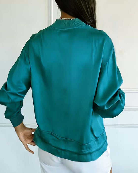 Mandarin Collar Zip Pocket Waist Coats