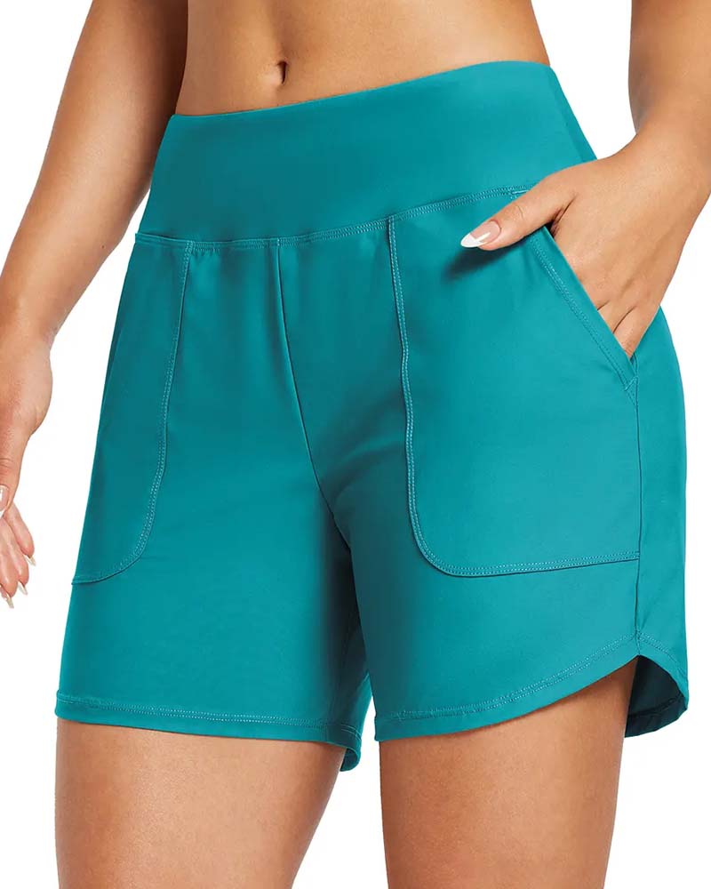 High Waist Split Sports Casual Shorts
