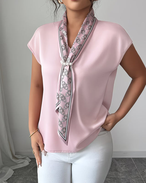 Short Sleeve V-Neck Fashion T-Shirt