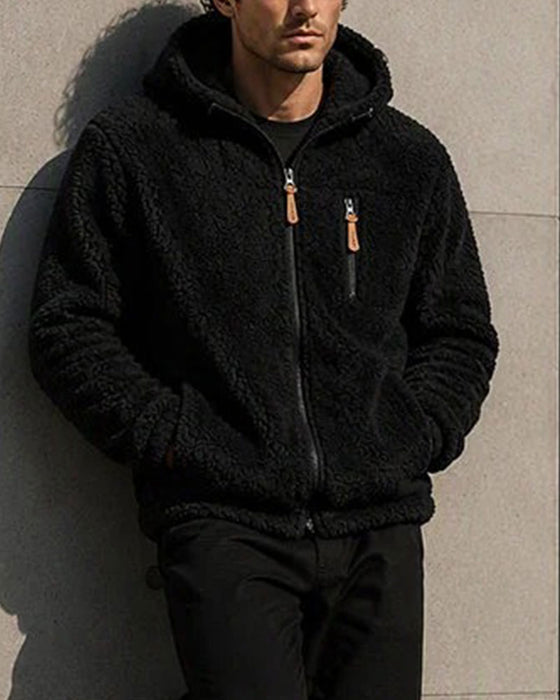 Men's Hooded Zipper Coat