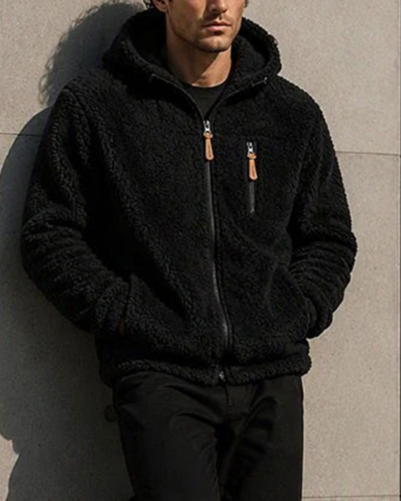 Men's Hooded Zipper Coat