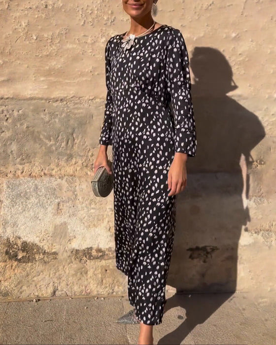 Vintage Round Neck Dress