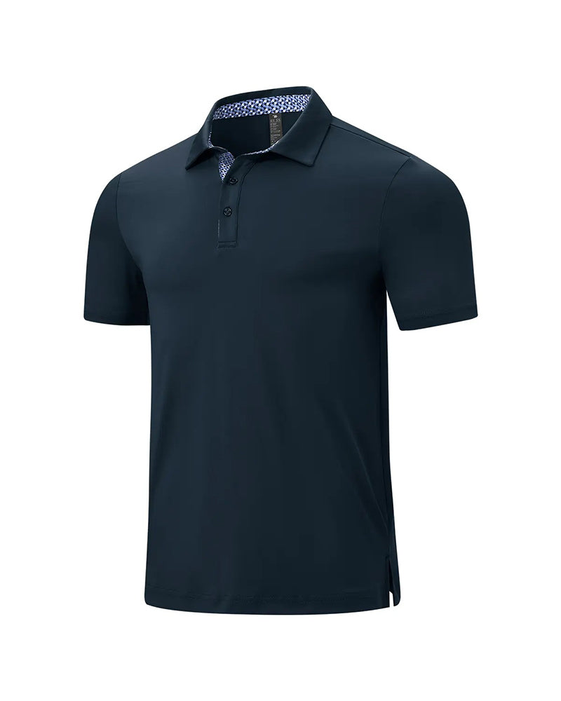 Contrast Collar Polo Shirt