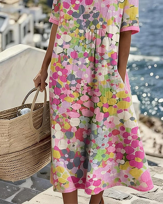 Printed Loose Dress