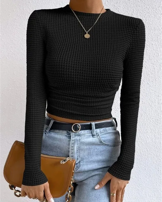 Slim Fit Versatile Long Sleeve Top