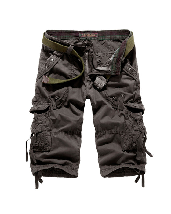 Multi-Pocket Casual Cargo Five-Minute Shorts